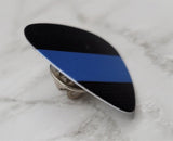Police Awareness Blue Line Guitar Pick Pin or Tie Tack