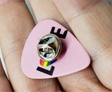 Pride Love Guitar Pick Pin or Tie Tack