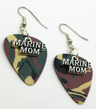 CLEARANCE Marine Mom Charms Guitar Pick Earrings - Pick Your Color