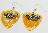Marine Wife Charm Guitar Pick Earrings - Pick Your Color