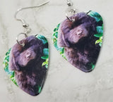 Newfoundland Puppy Guitar Pick Earrings