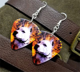Pit Bull Guitar Pick Earrings