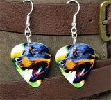 Rottweiler Guitar Pick Earrings