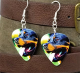 Rottweiler Guitar Pick Earrings