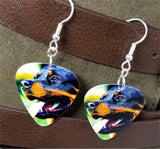 Rottweiler Guitar Pick Earrings