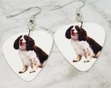 Springer Spaniel Guitar Pick Earrings