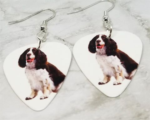 Springer Spaniel Guitar Pick Earrings