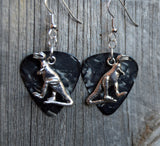 CLEARANCE Tyrannosaurus Rex Charm Guitar Pick Earrings - Pick Your Color