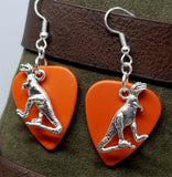 CLEARANCE Tyrannosaurus Rex Charm Guitar Pick Earrings - Pick Your Color