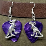 CLEARANCE Tyrannosaurus Rex Charm Guitar Pick Earrings - Pick Your Color