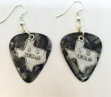 CLEARANCE I Love Texas Charm Guitar Pick Earrings - Pick Your Color