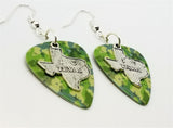 CLEARANCE I Love Texas Charm Guitar Pick Earrings - Pick Your Color