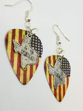 CLEARANCE I Love Texas Charm Guitar Pick Earrings - Pick Your Color