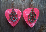 Angel Charms Guitar Pick Earrings - Pick Your Color