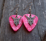 CLEARANCE Angel Charm Guitar Pick Earrings - Pick Your Color