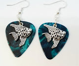 CLEARANCE Angelfish Charm Guitar Pick Earrings - Pick Your Color