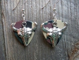 Large Animal Skull Guitar Pick Earrings - Pick Your Color