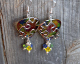 Transparent Puzzle Piece Guitar Picks with Swarovski Crystal Dangles - Autism Awareness