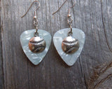Baseball Charm Guitar Pick Earrings - Pick Your Color