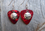 Baseball Charm Guitar Pick Earrings - Pick Your Color