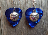 Baseball Charm Guitar Pick Earrings - Pick Your Color