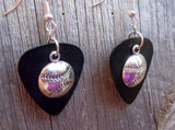 Baseball Charm Guitar Pick Earrings - Pick Your Color
