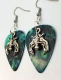 CLEARANCE Upside Down Bat Charm Guitar Pick Earrings - Pick Your Color