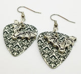 CLEARANCE Bat Charm Guitar Pick Earrings - Pick Your Color