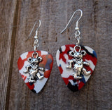 Dancing Bear Guitar Pick Earrings - Pick Your Color