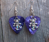 Dancing Bear Guitar Pick Earrings - Pick Your Color