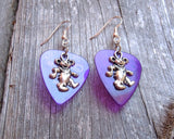 Dancing Bear Guitar Pick Earrings - Pick Your Color