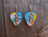 Dancing Bear Guitar Pick Earrings - Pick Your Color