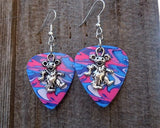 Dancing Bear Guitar Pick Earrings - Pick Your Color
