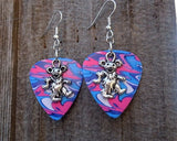 CLEARANCE Dancing Bear Guitar Pick Earrings - Pick Your Color