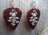 Dancing Bear Guitar Pick Earrings - Pick Your Color