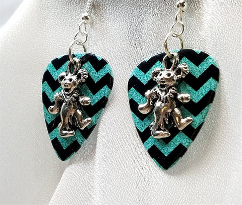 Dancing Bear Guitar Pick Earrings - Pick Your Color