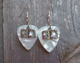 CLEARANCE Bible Charm Guitar Pick Earrings - Pick Your Color