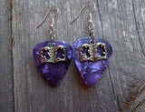 CLEARANCE Bible Charm Guitar Pick Earrings - Pick Your Color