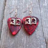 CLEARANCE Bible Charm Guitar Pick Earrings - Pick Your Color