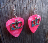 CLEARANCE Bible Charm Guitar Pick Earrings - Pick Your Color