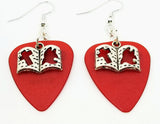 CLEARANCE Bible Charm Guitar Pick Earrings - Pick Your Color