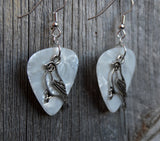 CLEARANCE Bird Charm Guitar Pick Earrings - Pick Your Color