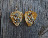 CLEARANCE Bird Charm Guitar Pick Earrings - Pick Your Color