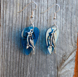 CLEARANCE Bird Charm Guitar Pick Earrings - Pick Your Color