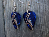 CLEARANCE Bird Charm Guitar Pick Earrings - Pick Your Color