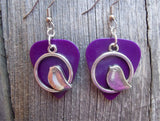 CLEARANCE Chubby Bird Charm Guitar Pick Earrings - Pick Your Color
