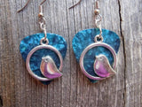 CLEARANCE Chubby Bird Charm Guitar Pick Earrings - Pick Your Color