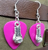 CLEARANCE Boxing Gloves Charm Guitar Pick Earrings - Pick Your Color