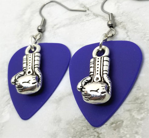 CLEARANCE Boxing Gloves Charm Guitar Pick Earrings - Pick Your Color