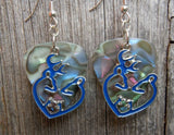 Deer and Doe Head Heart Silhouette Charms Guitar Pick Earrings - Pick Your Color